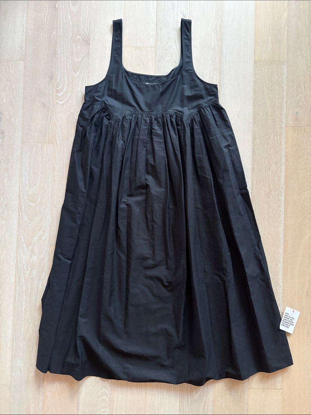 ASOS Black Sleeveless Maxi Dress with Gathered Skirt